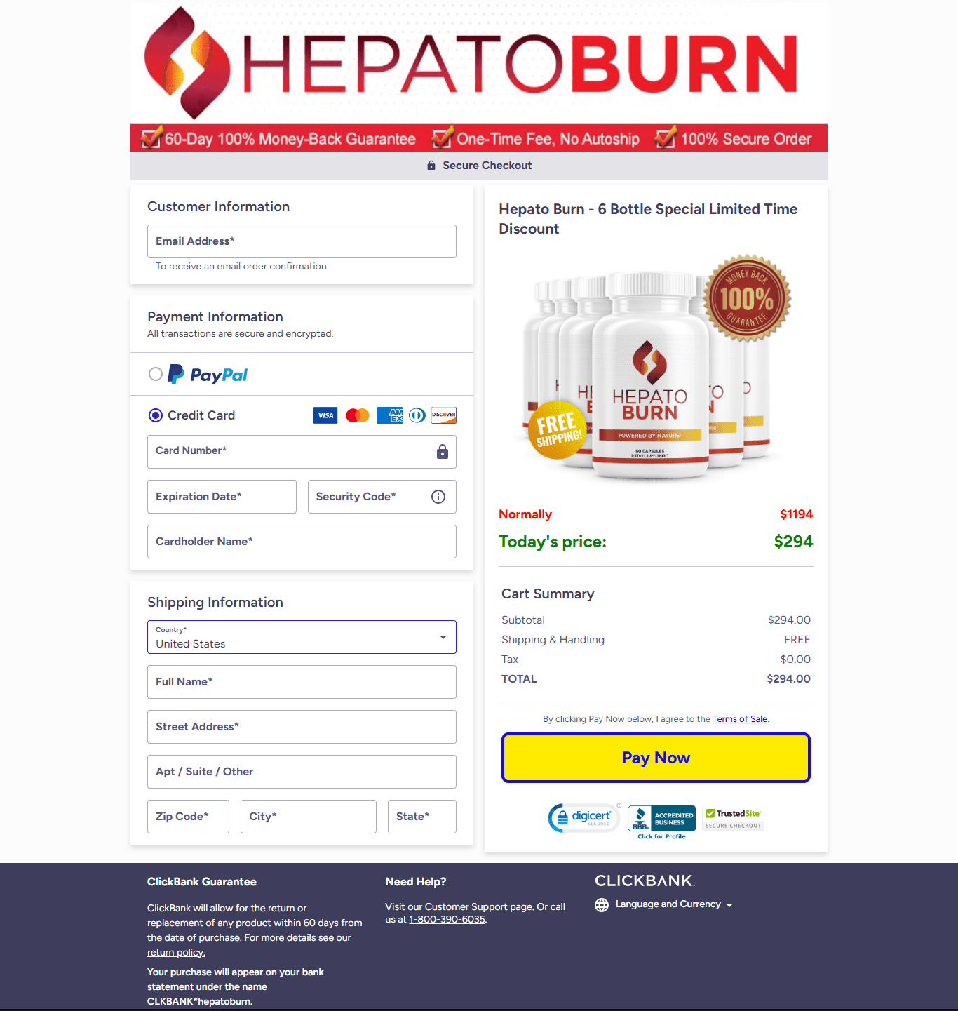 HepatoBurn Order
